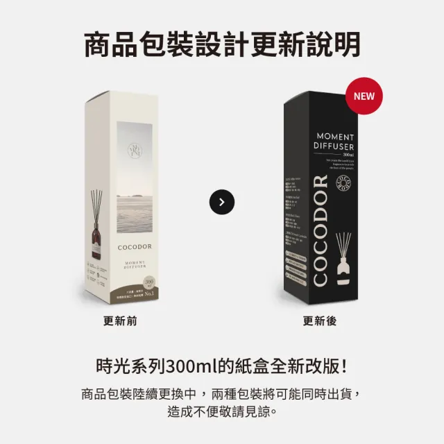 【COCODOR】Moment時光2+1超值組(擴香瓶300mlx2+補充瓶200ml/多款任選/官方直營)