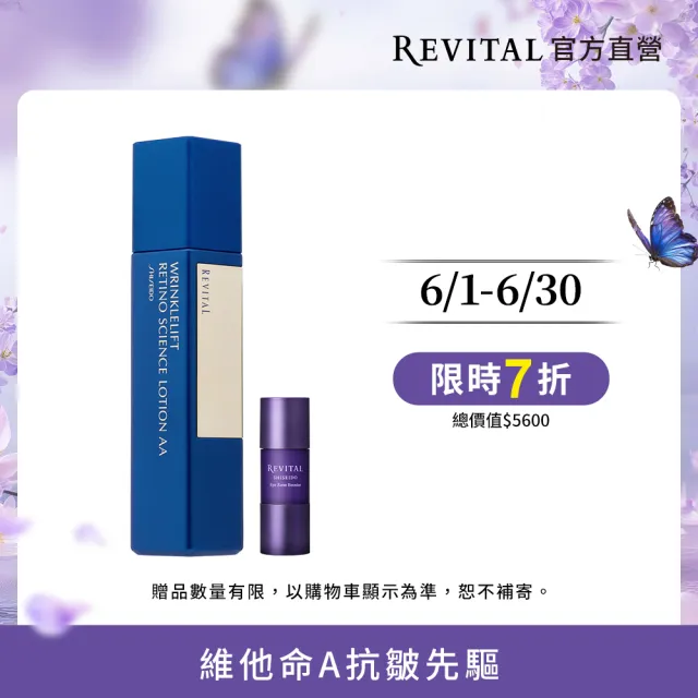 【REVITAL 莉薇特麗】抗皺全效組(抗皺精露AA125ml+精萃15ml)