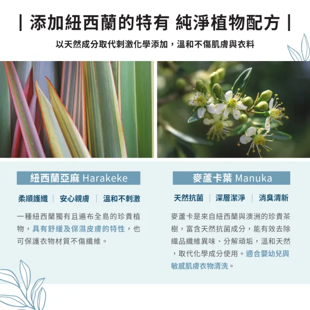 【ecostore 宜可誠】618限定-無香精抗菌舒敏超濃縮洗衣精1Lx2入(寶寶洗衣精/無色素/無螢光劑/濕疹協會認證)