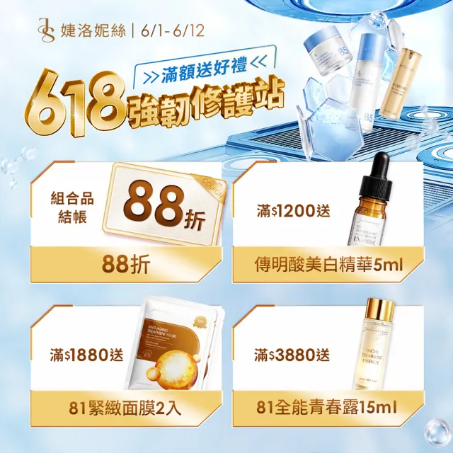 【JS 婕洛妮絲】鳶尾花A醇防曬素顏霜SPF50+★★★30mlx2(紫色防曬霜)（防曬潤色）