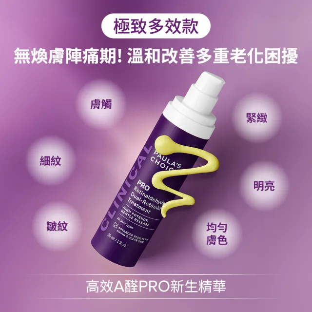 【PAULA’S CHOICE 寶拉珍選】高效A醛PRO新生精華(2入組)