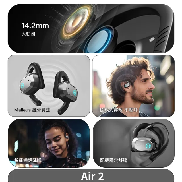 【EDIFIER】Air 2 開放式電競藍牙耳機(藍牙耳機)