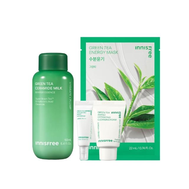 【innisfree】綠茶神經醯胺牛奶水精華(160ml/保濕精華水)