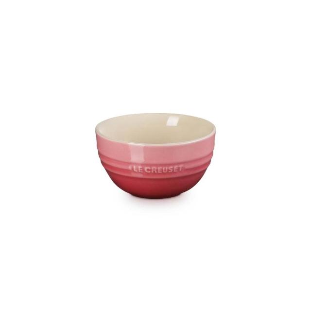 【Le Creuset】瓷器韓式飯碗(薔薇粉/蛋白霜 2色選1)