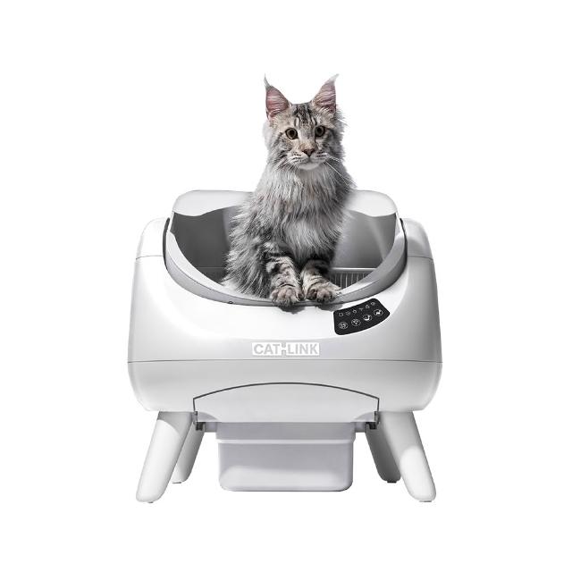 【CATLINK】Open-X 翻滾喵 開放式智慧貓砂盆(智慧貓砂機/自動貓砂機/台灣原廠保固一年)