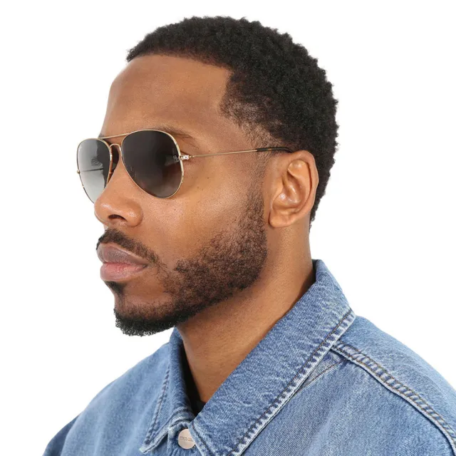 【RayBan 雷朋】Aviator 飛行員太陽眼鏡 漸層鏡片 玻璃鏡片(RB3025 9271GK 181/71 001/3F 多款尺寸任選)