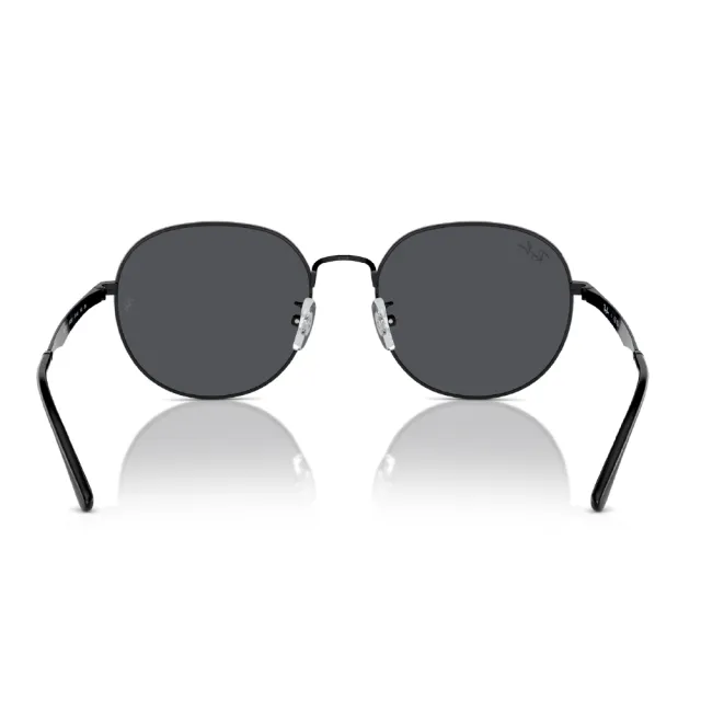 【RayBan 雷朋】大圓框 金屬 太陽眼鏡 墨鏡(RB3727D 002/87)