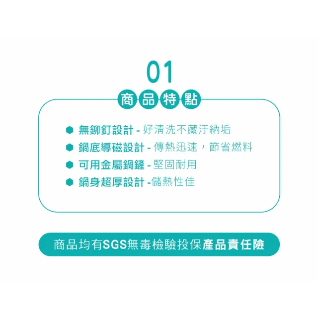 【Chieh Pao 潔豹】家悅鑄造抗沾淺型平底鍋 30CM(IH電磁爐可用、導磁底、不沾鍋、平煎鍋)