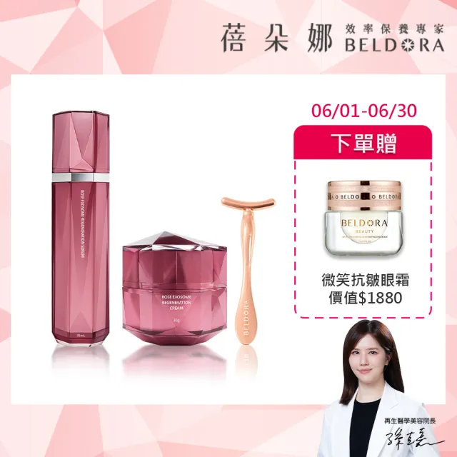 【BELDORA 蓓朵娜】瑰泌再生修護組(AC-11外泌體再生修護精華35ml + AC-11外泌體再生修護霜30g)