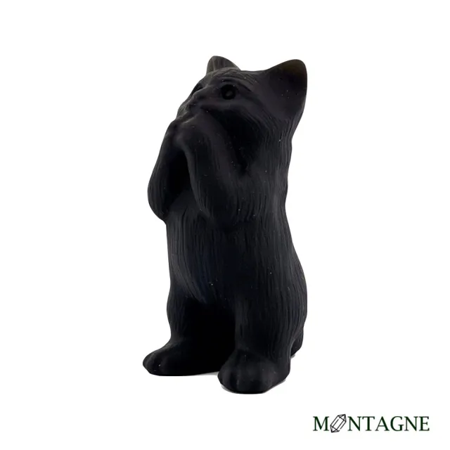 【Montagne de pierre】FS145E 招財貓｜黑曜石｜擴香石公仔 新年 開運禮 過年
