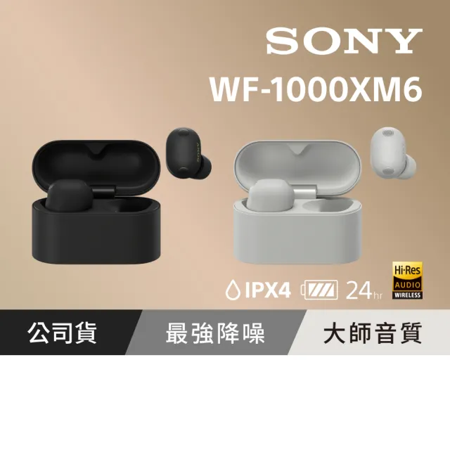 【SONY 索尼】Sony索尼WF-1000XM6 旗艦真無線藍牙耳機 (公司貨 保固12+6個月)