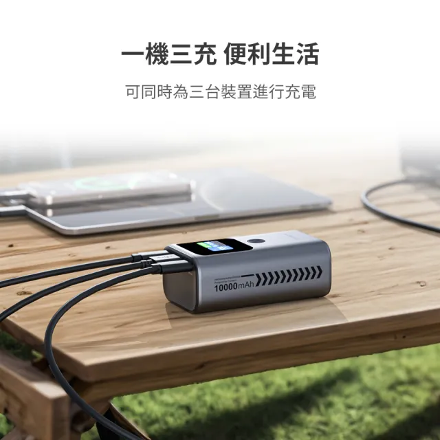 【Choetech】B701 10000mAh 數位顯示 PD30W 行動電源  36Wh/具Wh標示(智慧顯示 便攜快充)