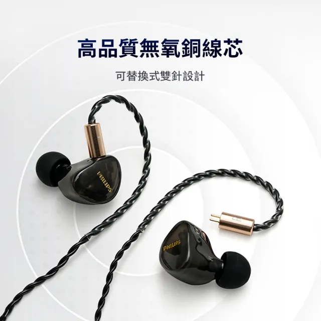 【Philips 飛利浦】TAE7009 監聽入耳式有線耳機