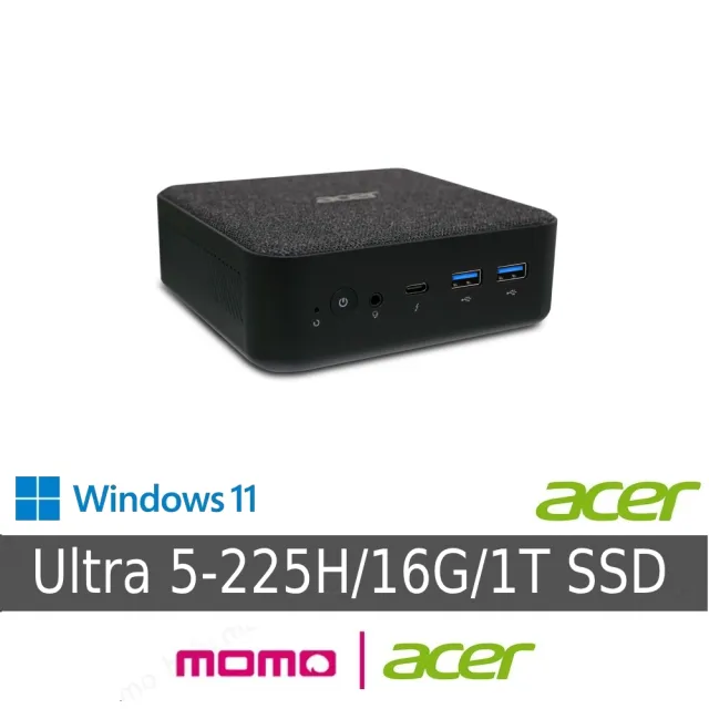 【Acer 宏碁】RB102 U5 14核迷你電腦(RB102/Ultra 5-225H/16G/1TB SSD/W11H)