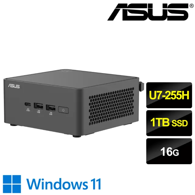 【ASUS 華碩】+微軟M365★U7 十六核迷你電腦(NUC 15 PRO/Ultra 7-255H/16G/1TB SSD/W11)