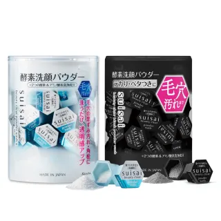 【Kanebo 佳麗寶】suisai 黑炭泥/淨透酵素粉N 0.4gx32顆*(2款任選_洗面乳)