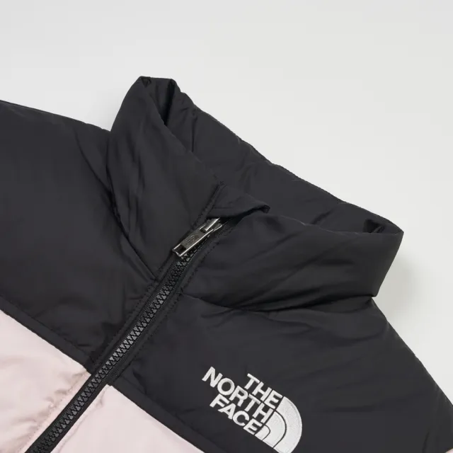 【The North Face 官方旗艦】北面經典1996兒童粉色DWR防潑水羽絨外套｜8A4CBP6