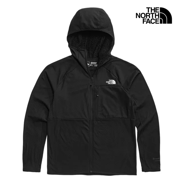 【The North Face 官方旗艦】北面男款黑色舒適保暖戶外連帽外套|5J7SJK3