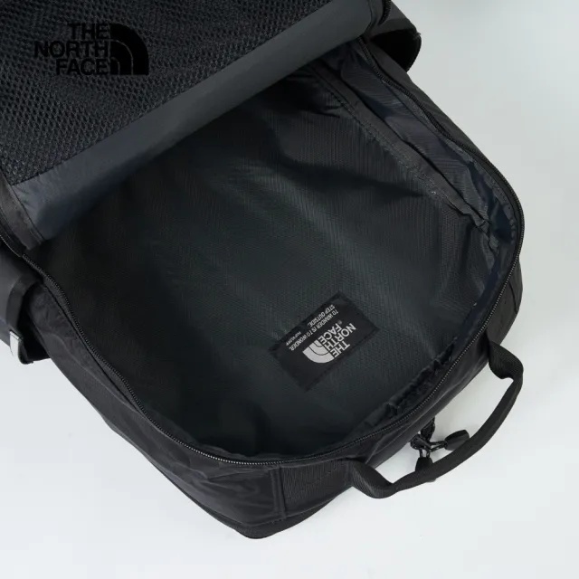 【The North Face】北面男女款黑色DWR防潑水大容量多功能休閒後背包｜8BK4BIA