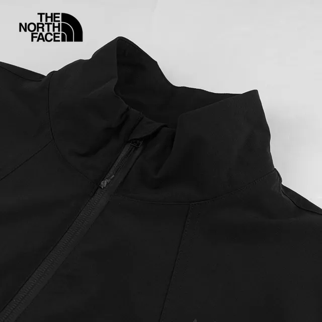 【The North Face】北面女款黑色DWR防潑水防曬可打包防風外套｜8DGRJK3