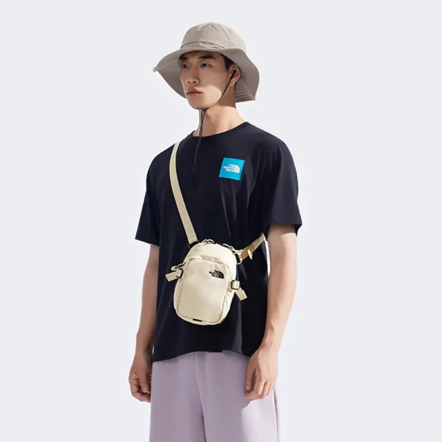 【The North Face】北面男女款米色休閒單肩包｜8C6F3X4(斜背包)