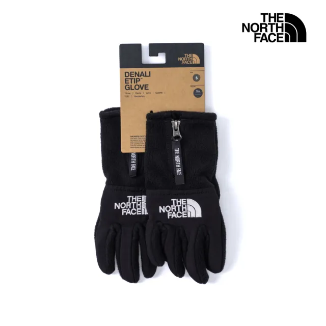 【The North Face】北面男女款黑色可觸控手套｜888SJK3