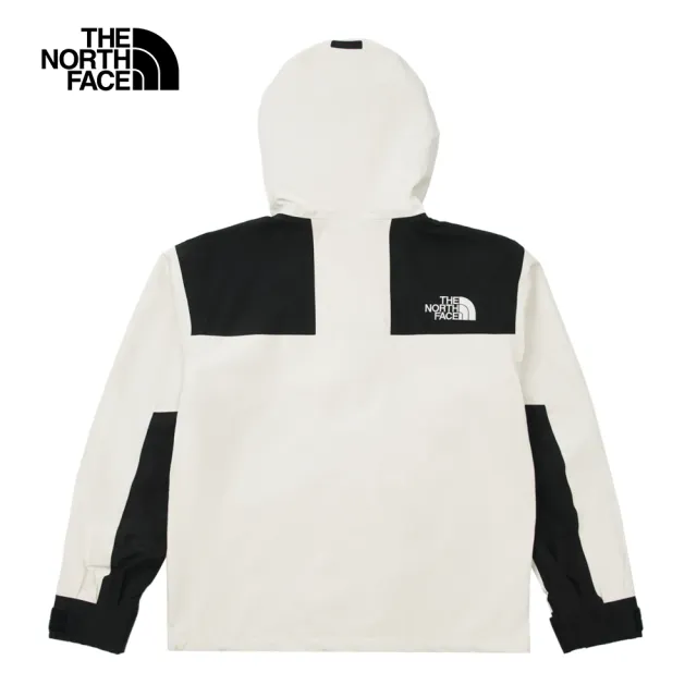 【The North Face 官方旗艦】經典ICON-北面男款米白色FUTURELIGHT防水透氣衝鋒衣|8AKJROU