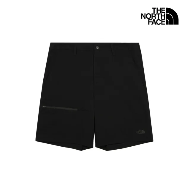 【The North Face】北面男款黑色DWR防潑水短褲|8DFXJK3