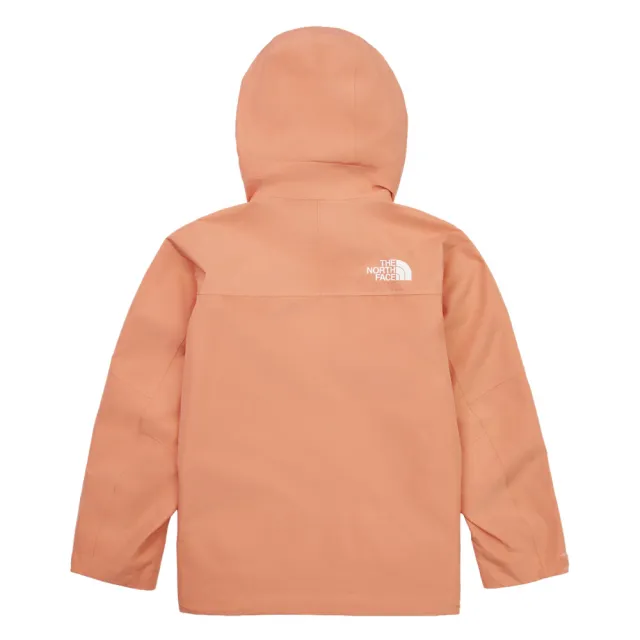 【The North Face】北面兒童橘色DRYVENT防水衝鋒衣｜8DXMBOO(外套)