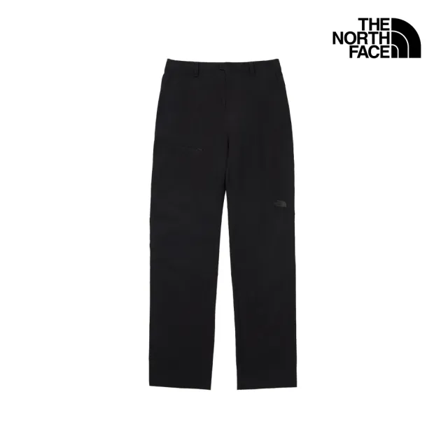 【The North Face】北面女款黑色DWR防潑水戶外徒步長褲|8DFKJK3