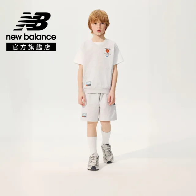 【NEW BALANCE】NB 童裝 短褲_7VG2210WLGR_男童/女童_淺灰色