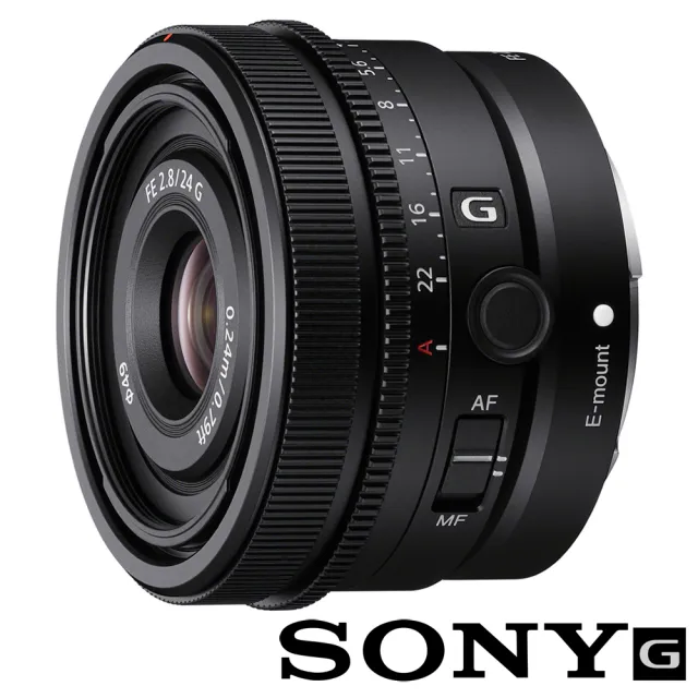【SONY 索尼】FE 24mm F2.8 G SEL24F28G (公司貨) 廣角定焦鏡頭 人像鏡 全片幅無反微單眼鏡頭