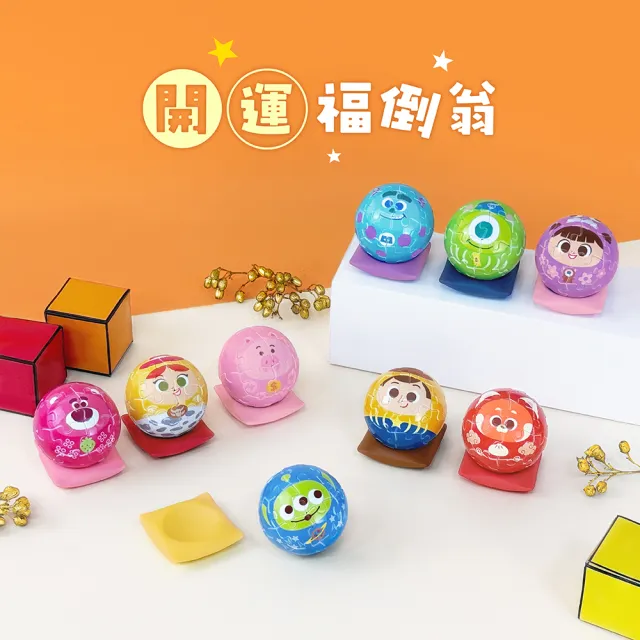 【Pintoo】玩具總動員 怪獸電力公司 - 開運福倒翁 - 達摩拼圖盲盒 - 整盒8入不重複 - 毛怪 三眼怪 胡迪