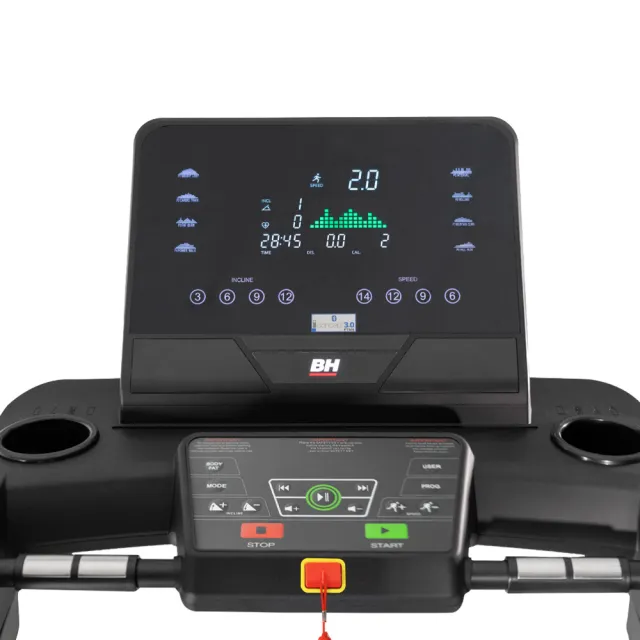 【BH】商用 RS2000 LED 變頻跑步機(商用等級/變頻馬達/ZWIFT/坡度揚升/下坡訓練/心律扶手)