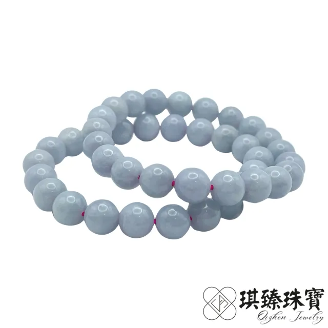 【琪臻珠寶】天然A貨翡翠糯種紫羅蘭圓珠手珠手串(9mm圓珠_紫羅蘭_緬甸玉手串_618狂歡節_限時搶購)