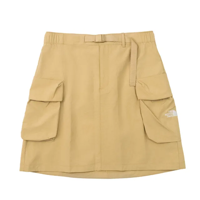 【The North Face】北臉 短裙 女 運動裙 防風 抗UV W MTN CW CARGO SKIRT 卡其 NF0A8C10LK5