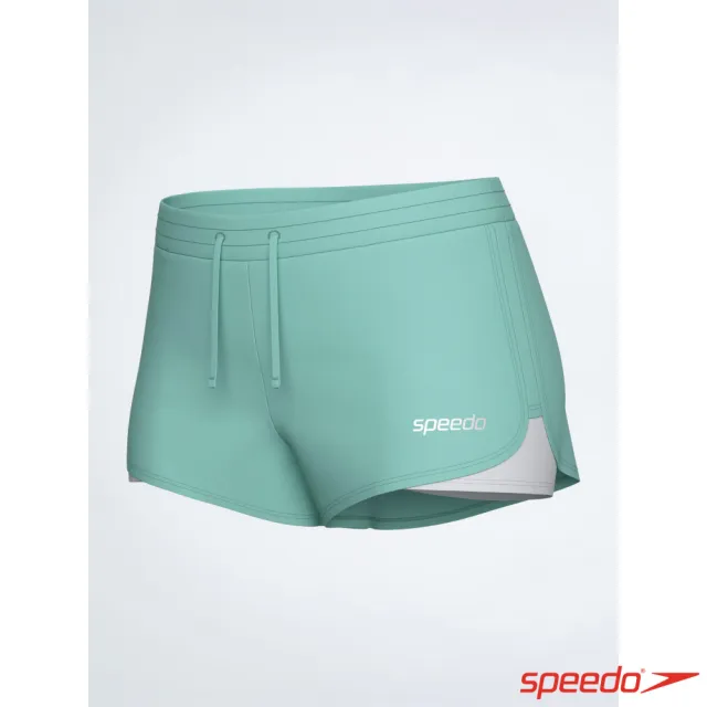 【SPEEDO】女 海灘短褲 Sunprotection 艾斯拉海藍/白