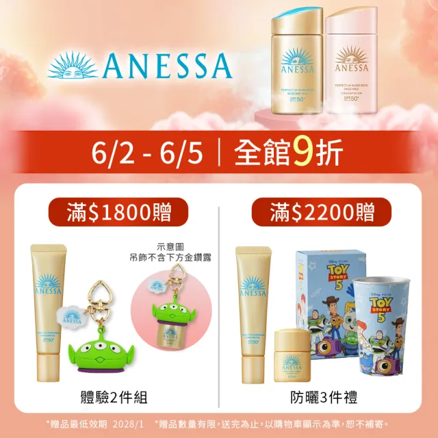 【ANESSA 安耐曬】金鑽防曬囤貨組(金鑽露60mlx2入)