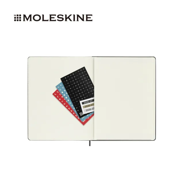 【MOLESKINE】2026-27 18個月週記硬皮手帳 - XL型/黑