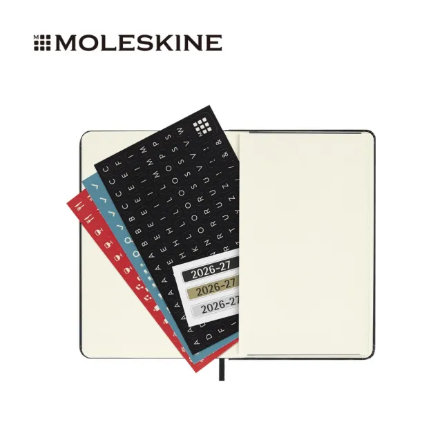 【MOLESKINE】2026-27 18個月橫式週記硬皮手帳 - 口袋/黑