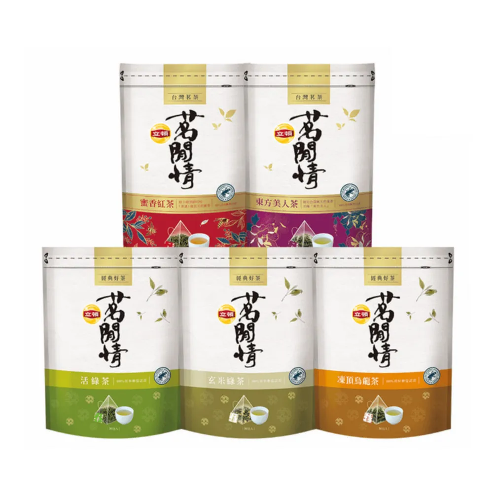 【立頓】立頓 茗閒情台灣茶茶包9袋組（共324入；口味任選 茶包 綠茶 紅茶 烏龍茶 東方美人茶）