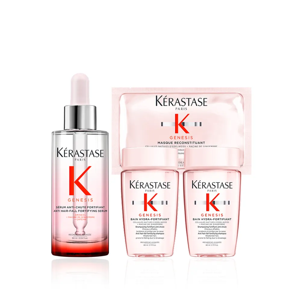 【KERASTASE 巴黎卡詩】粉漾芯生頭皮調理精華90ml(頭皮精華/頭皮保養/蓬鬆/養髮)