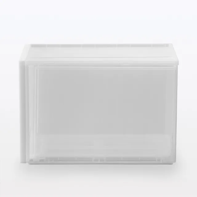 【MUJI 無印良品】PP收納盒/深/2入