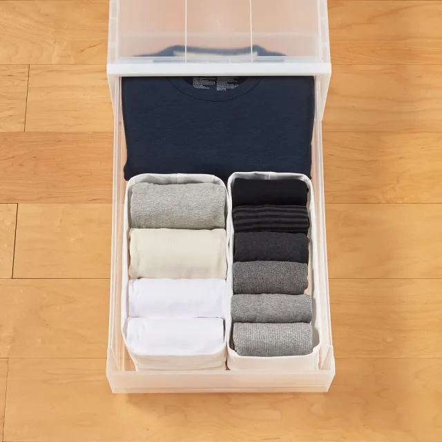【MUJI 無印良品】PP衣裝盒/深/2入