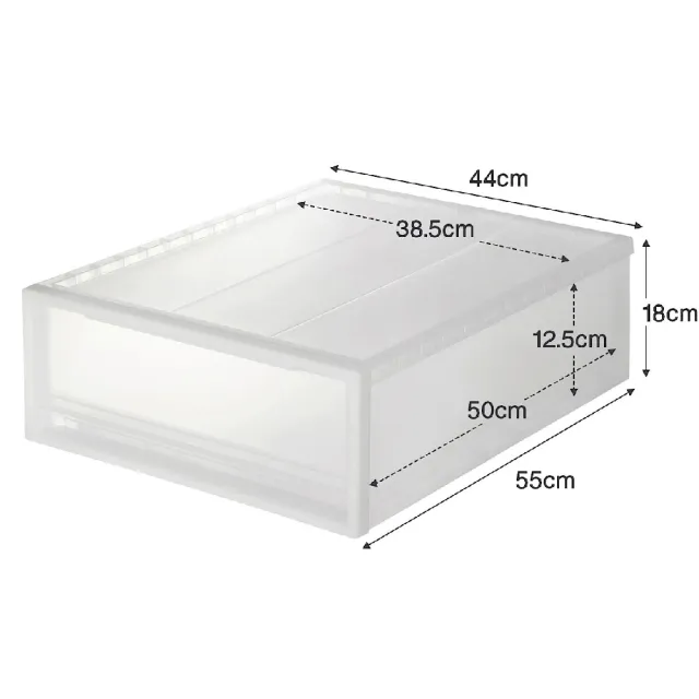 【MUJI 無印良品】PP櫥箱/小/2入
