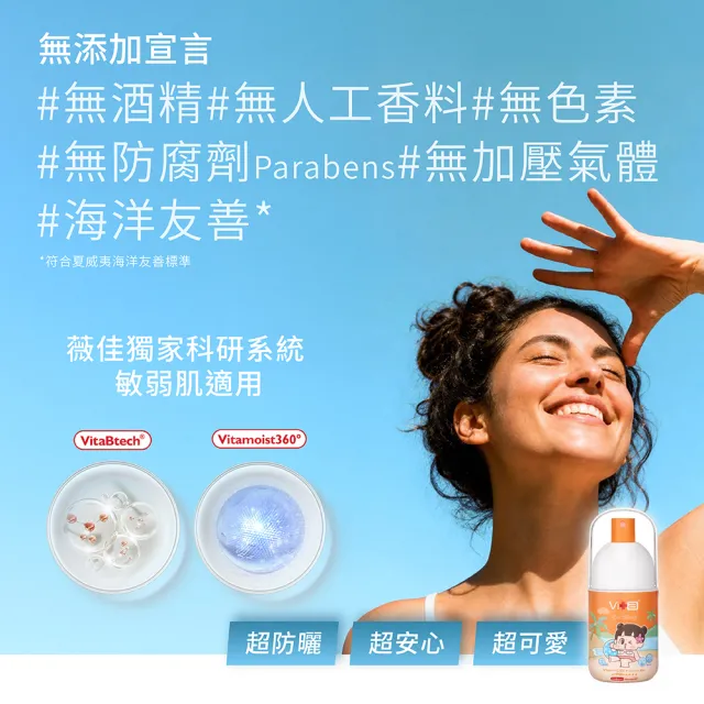 【Swissvita 薇佳】超C防曬水噴霧SPF50+★★★★ 冰爽涼感型50ml 3入組