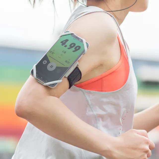 【Bone 蹦克】跑步手機綁1代 - 全尺寸組合 (通用型/運動手機臂套/配件/馬拉松/環保矽膠)