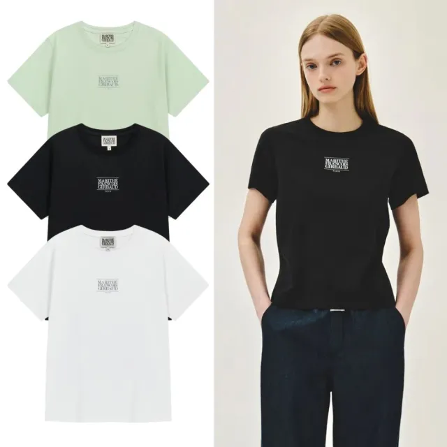 【MARITHE FRANCOIS GIRBAUD】官方旗艦 女款小LOGO刺繡短袖上衣(多款任選)