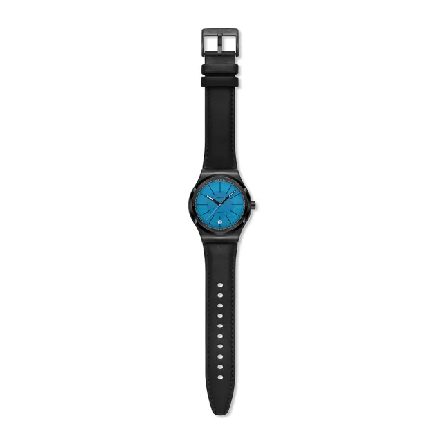 【SWATCH】BLACKCLOAK MECHANISM 機械錶/男錶/瑞士製造 YIB408(42mm)