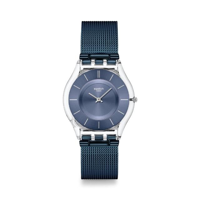 【SWATCH】COOL SKIES 超薄手錶/男錶/女錶/瑞士製造 SS08K120M(34mm)